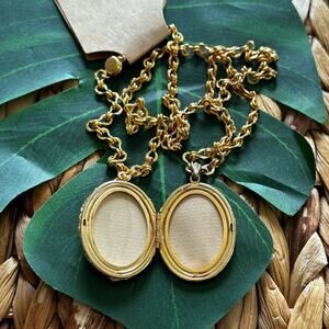 Vintage nuggets large locket necklace BOGO FREE